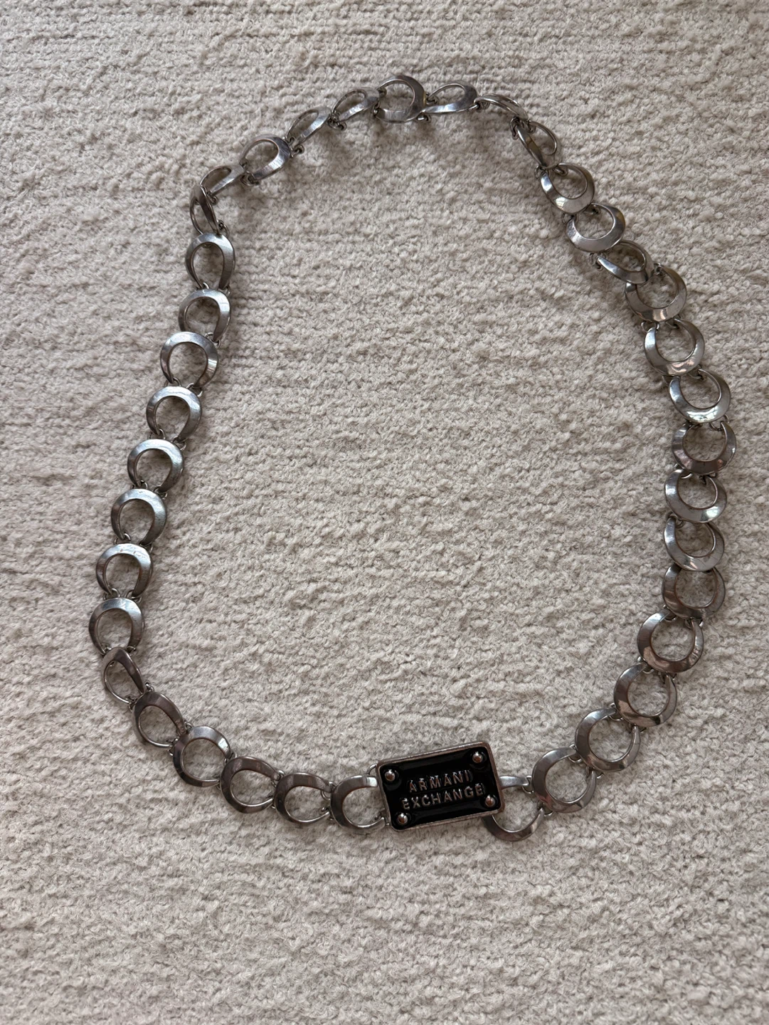 Armani Exchange Chain Belt