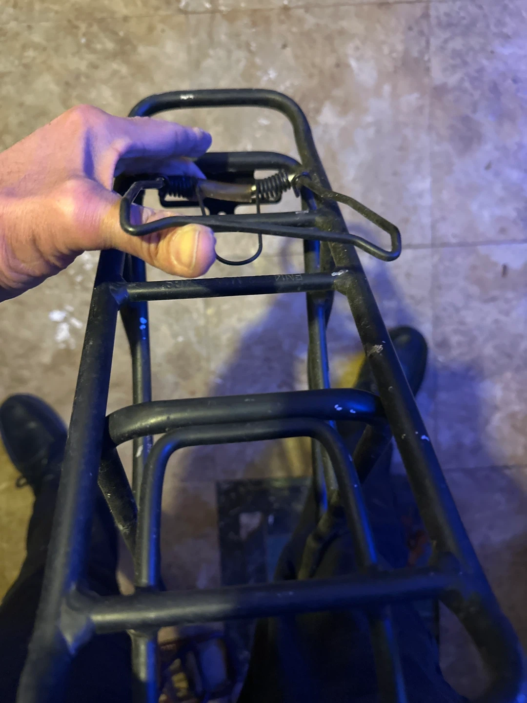 Black Metal Bicycle Rear Rack - photo 5