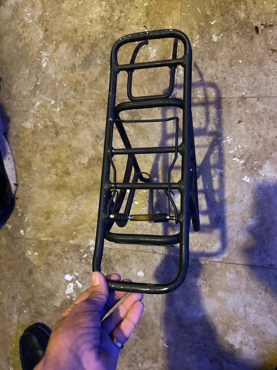 Black Metal Bicycle Rear Rack - photo 4
