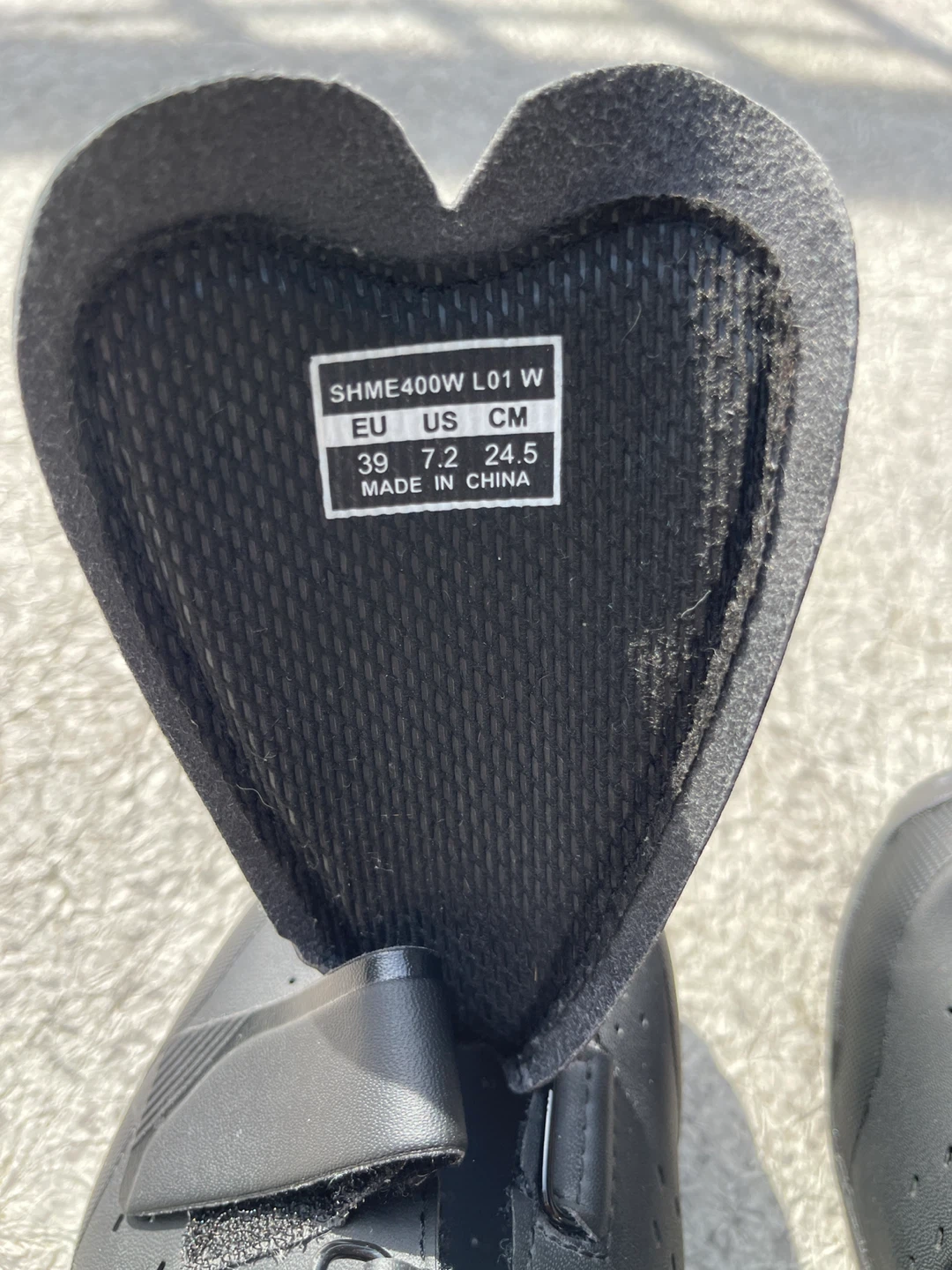 Women’s Black Shimano SH-ME400W Cycling Shoes - Black - EU 39 - photo 4