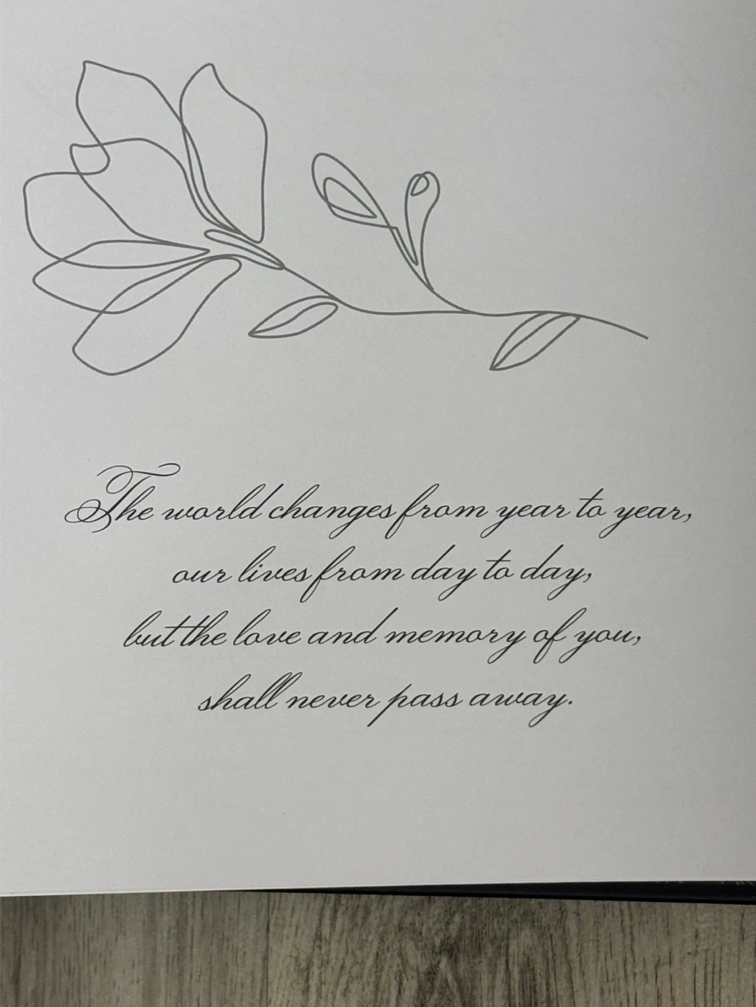 🌱 In Loving Memory Guest Book Funeral Sign In - photo 5
