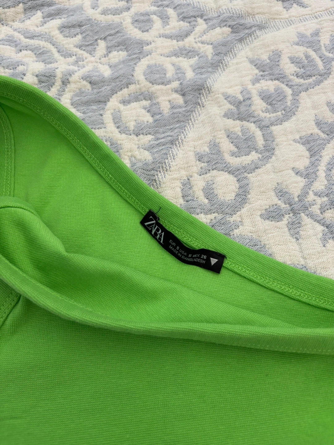 Zara Green One-Shoulder Tank Top Size S - photo 3