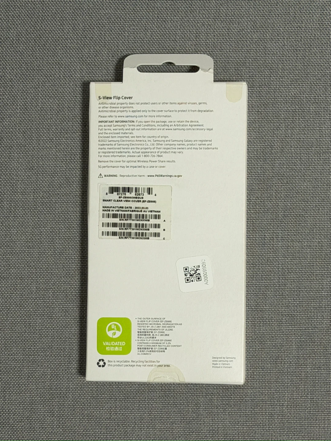 Sealed Samsung S-View Flip Cover for Galaxy S22+ - photo 2