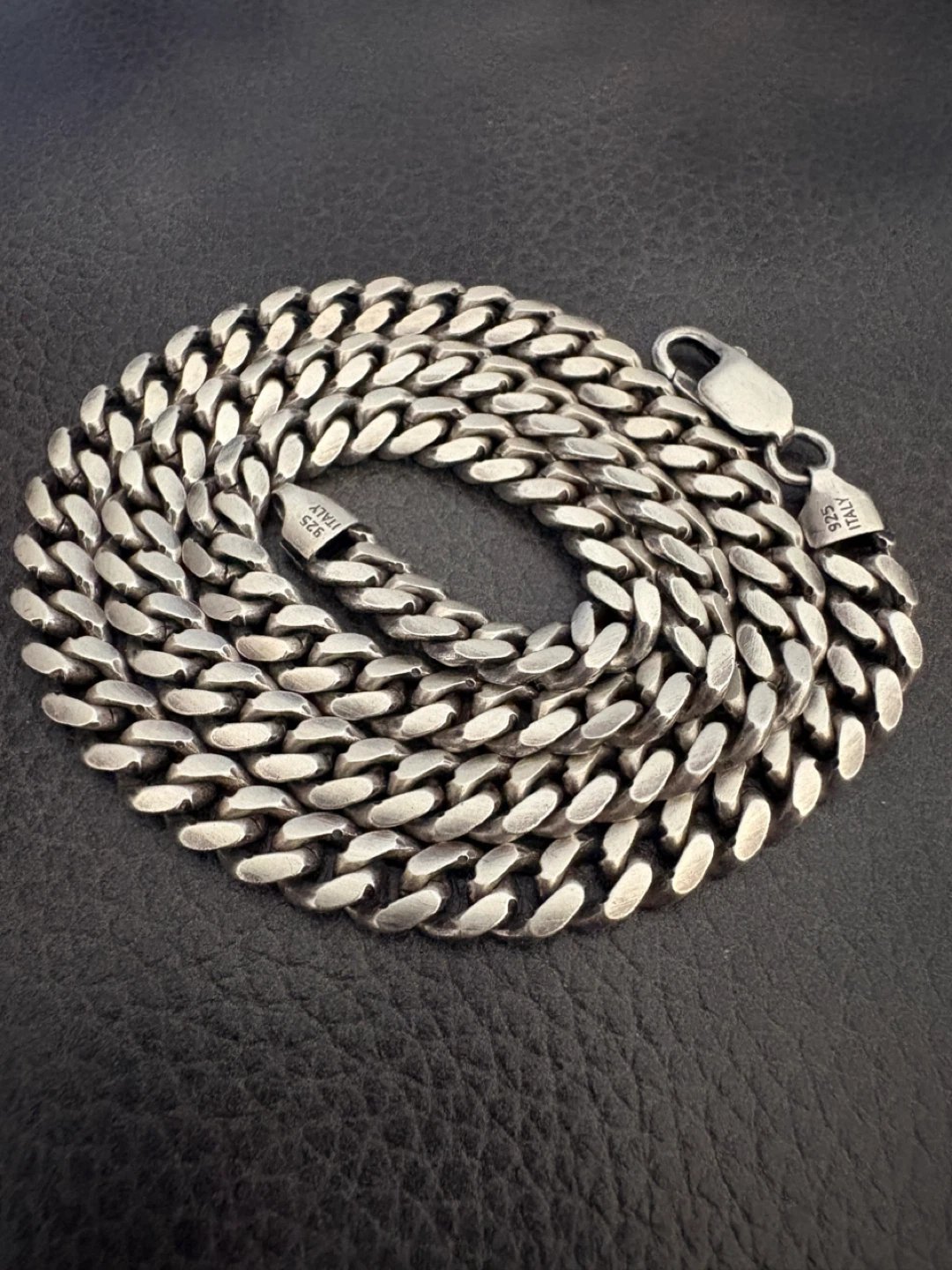 Authentic 925 Italian Sterling Silver Cuban Link Chain – 53g