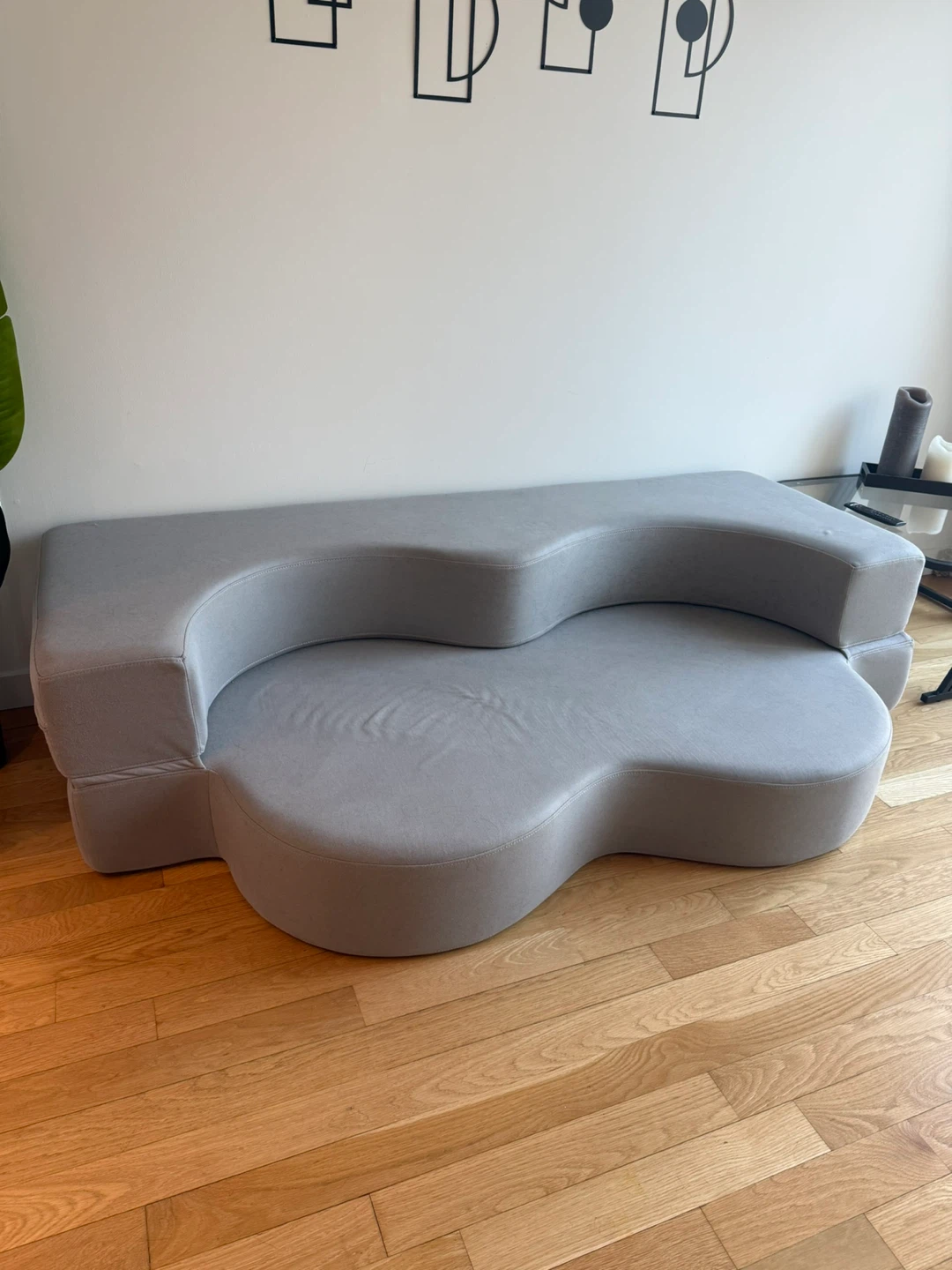 Grey Upholstered Sectional Sofa