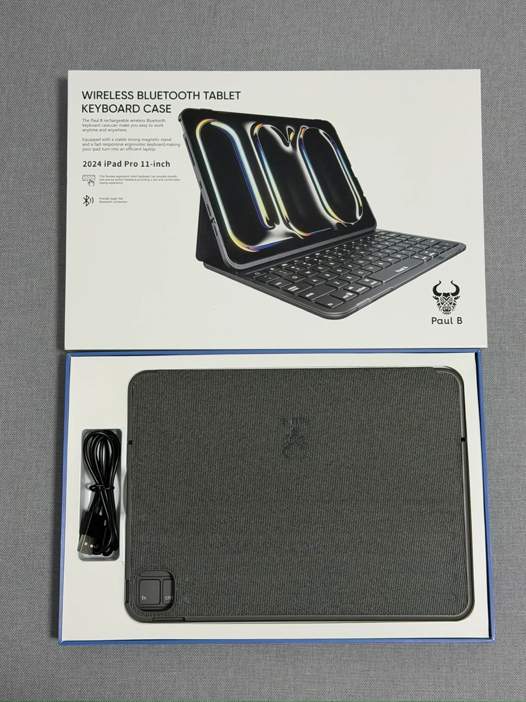 Paul B Wireless Bluetooth Keyboard Case for iPad Pro 11 m4/m5 - photo 4