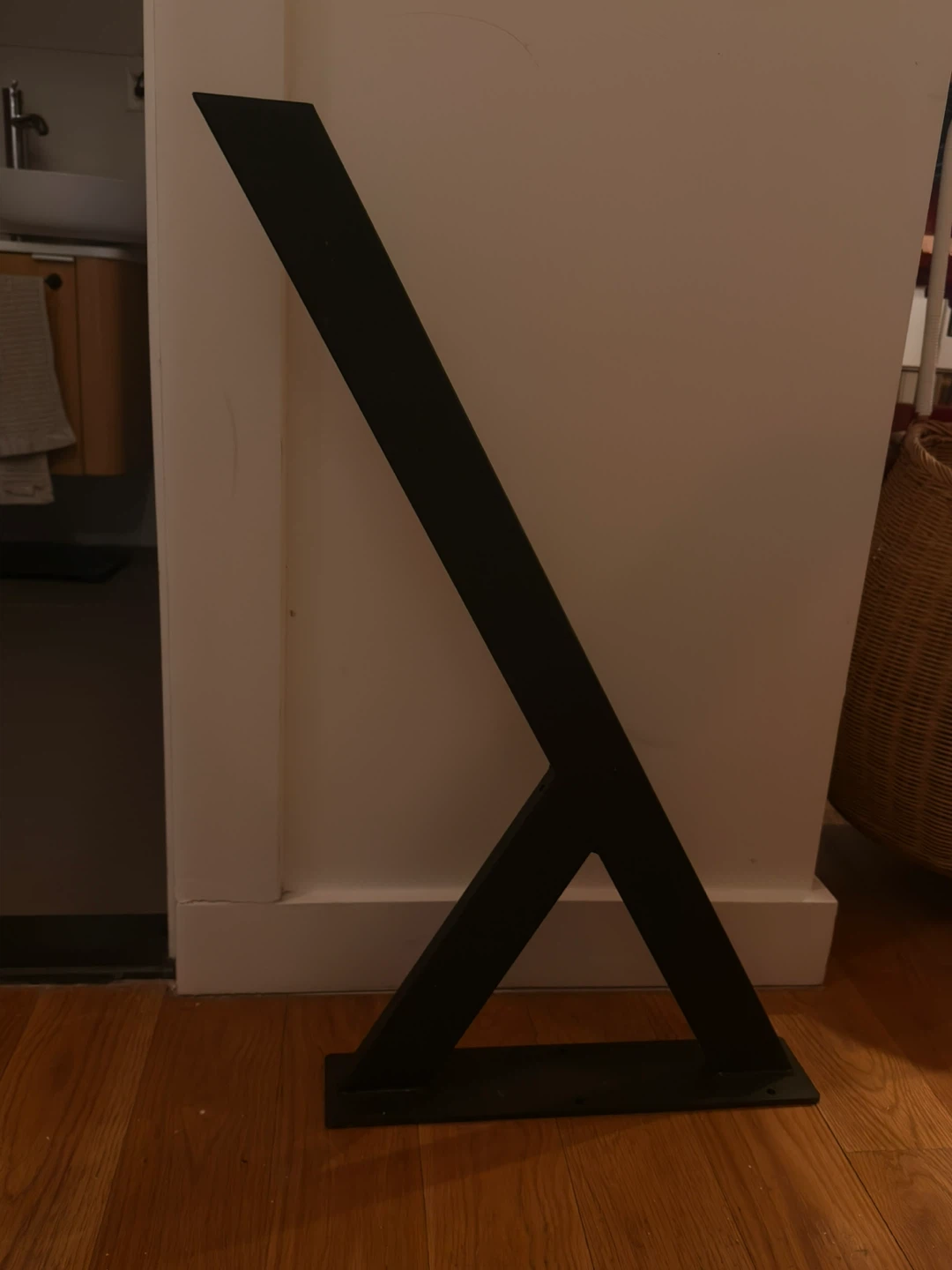 Black Metal Desk LEGS ONLY 28” Tall - Y Shaped - Set of 4 - photo 2