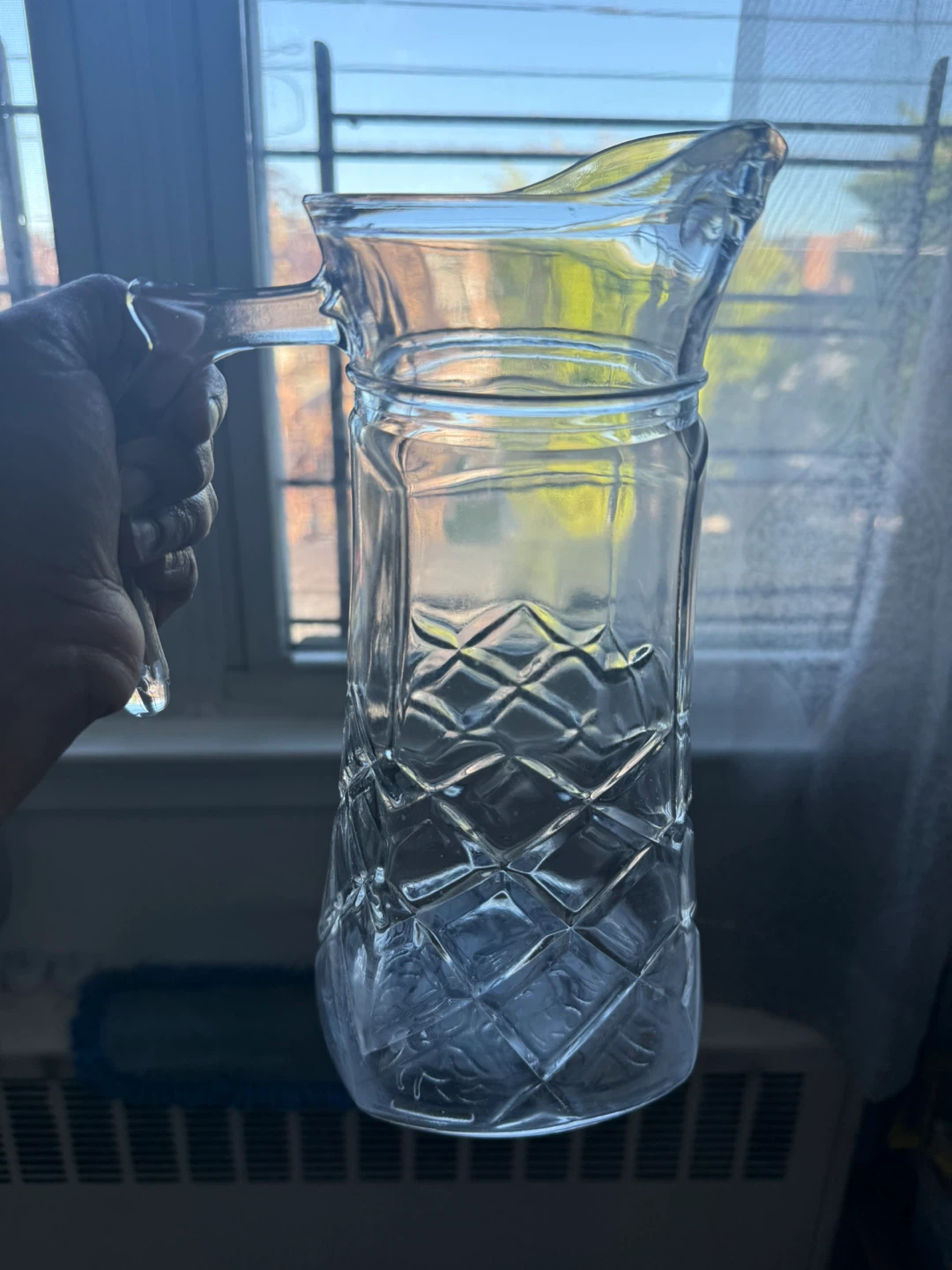 Clear Glass Pitcher with Lid - photo 4