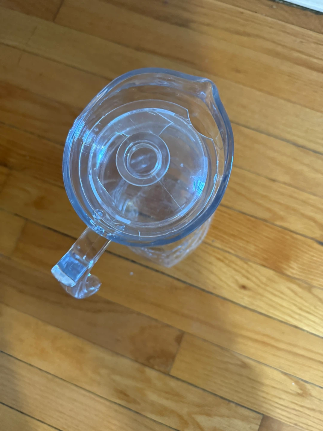 Clear Glass Pitcher with Lid - photo 2