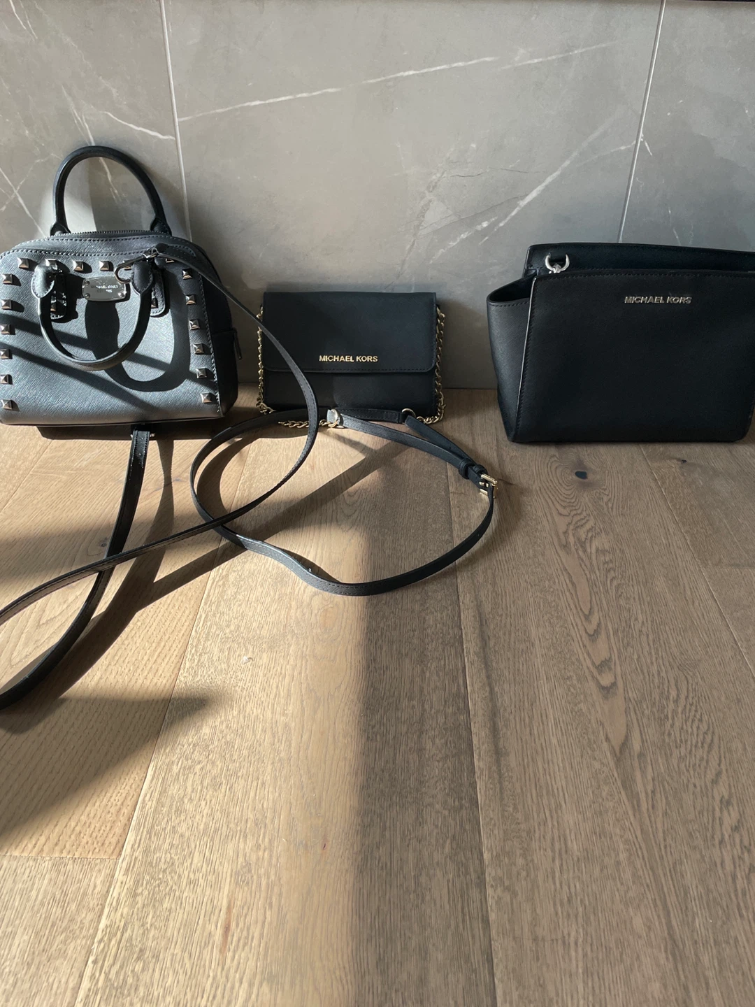 Michael Kors Black Leather Handbag