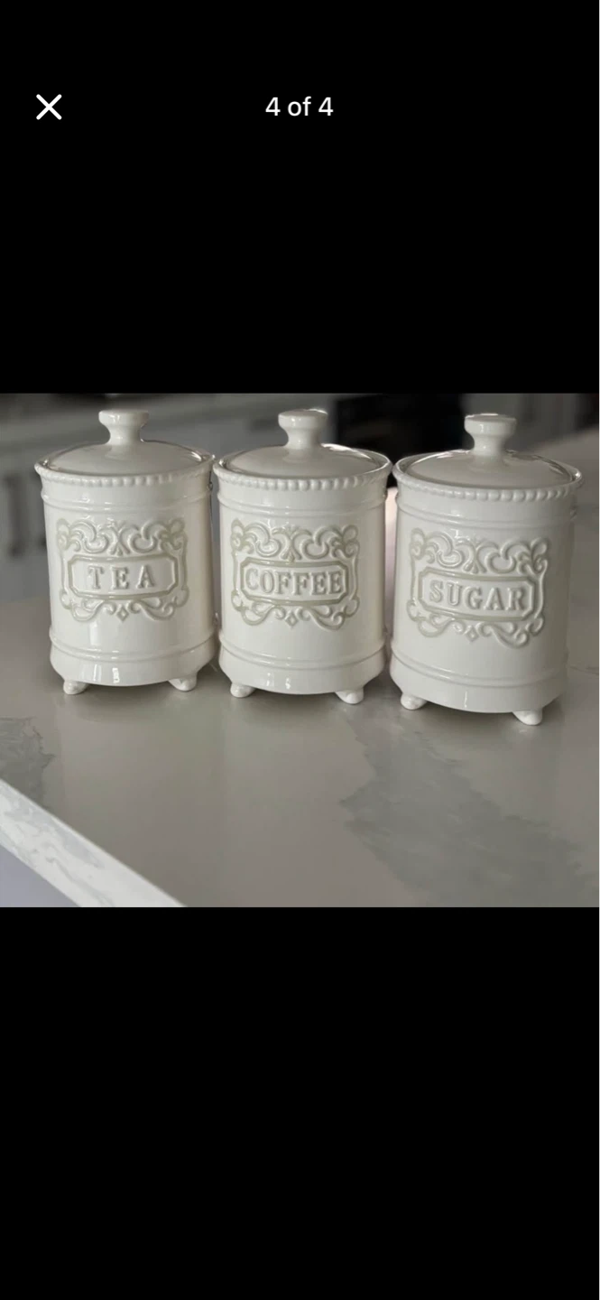 Ceramic Kitchen Canisters Set of 3 - photo 4
