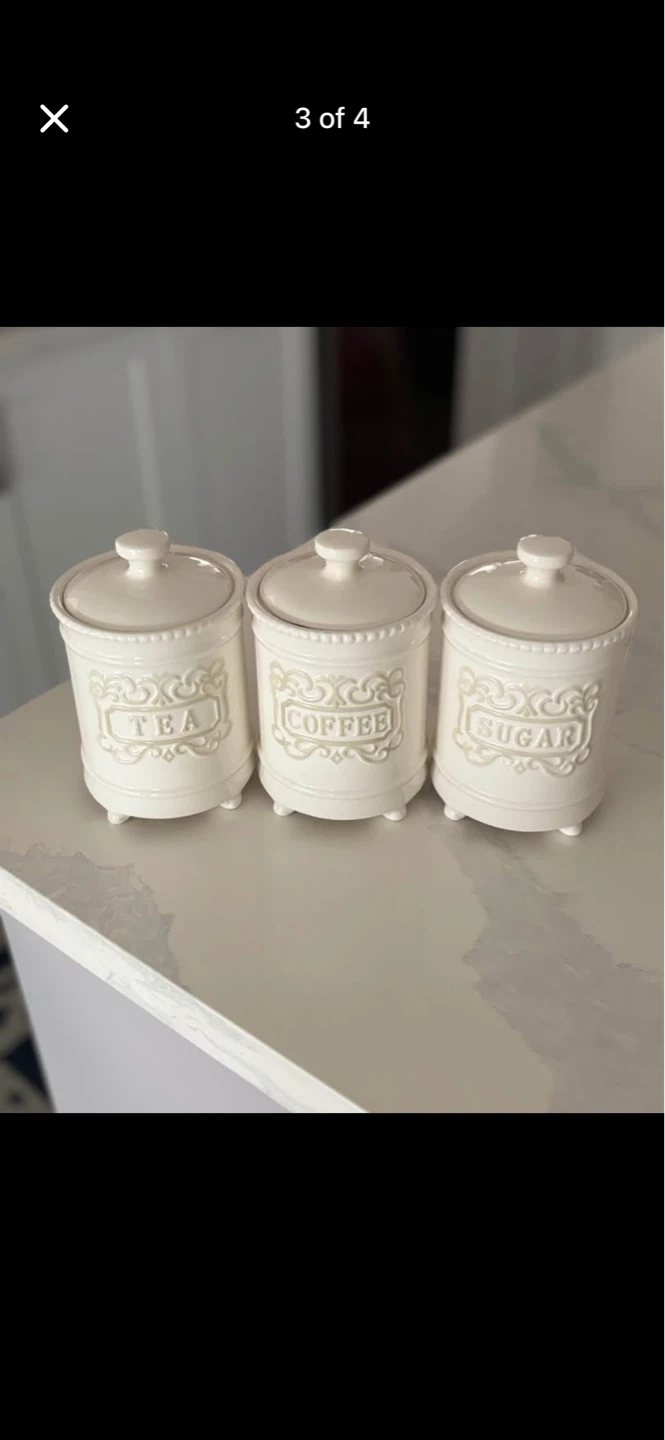 Ceramic Kitchen Canisters Set of 3 - photo 3
