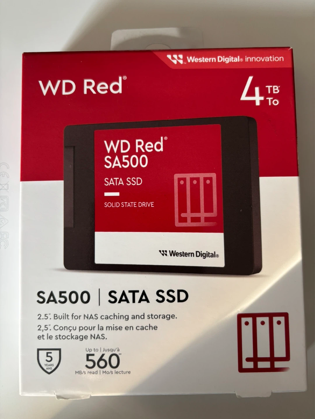 New WD Red SA500 4TB SATA SSD