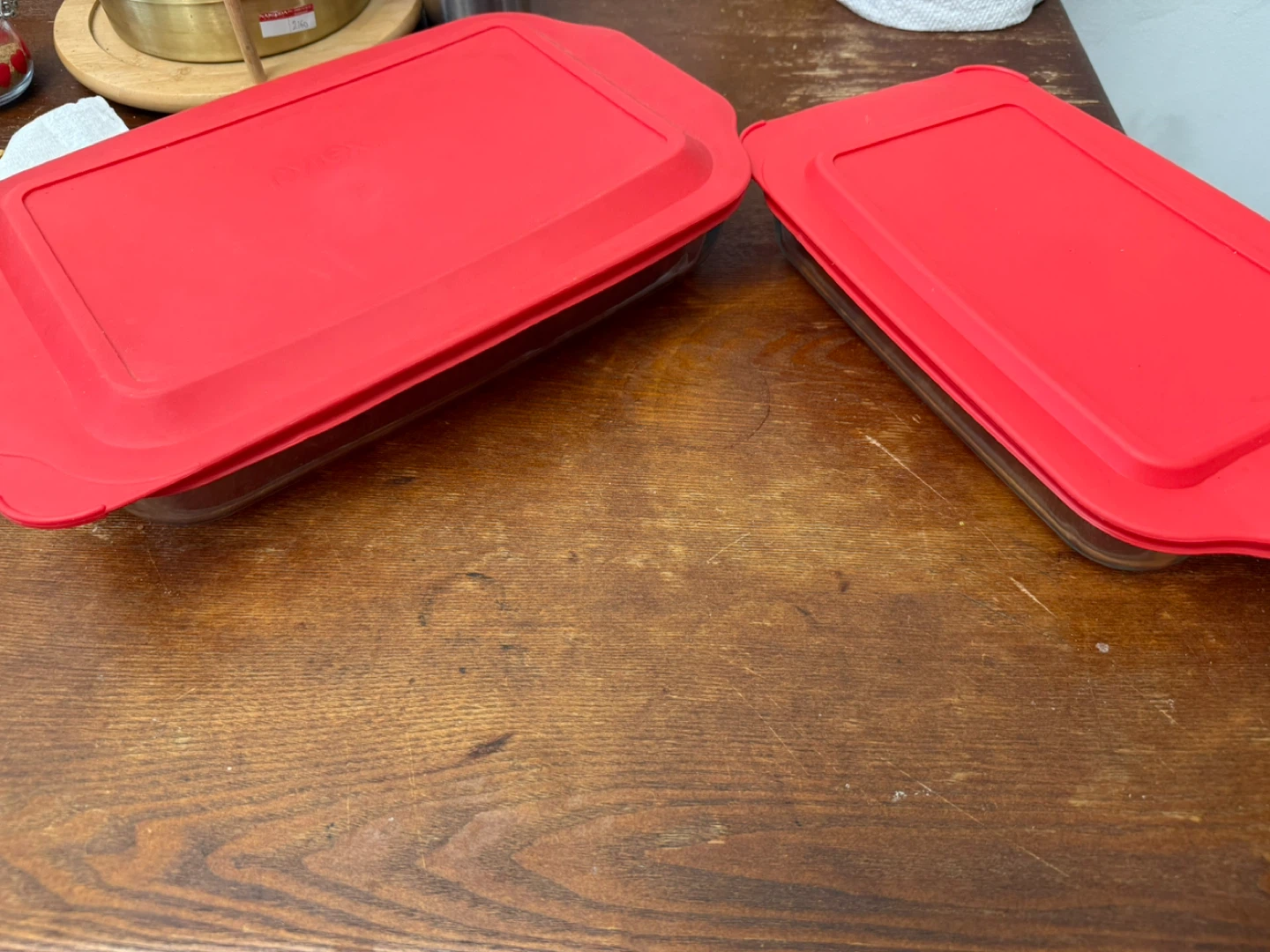 Pyrex Glass Baking Dishes with Red Lids (2-Piece Set) - photo 3