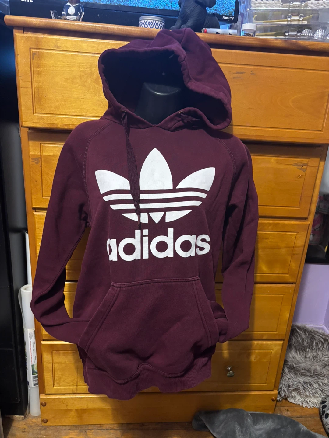 Adidas Burgundy Hoodie
