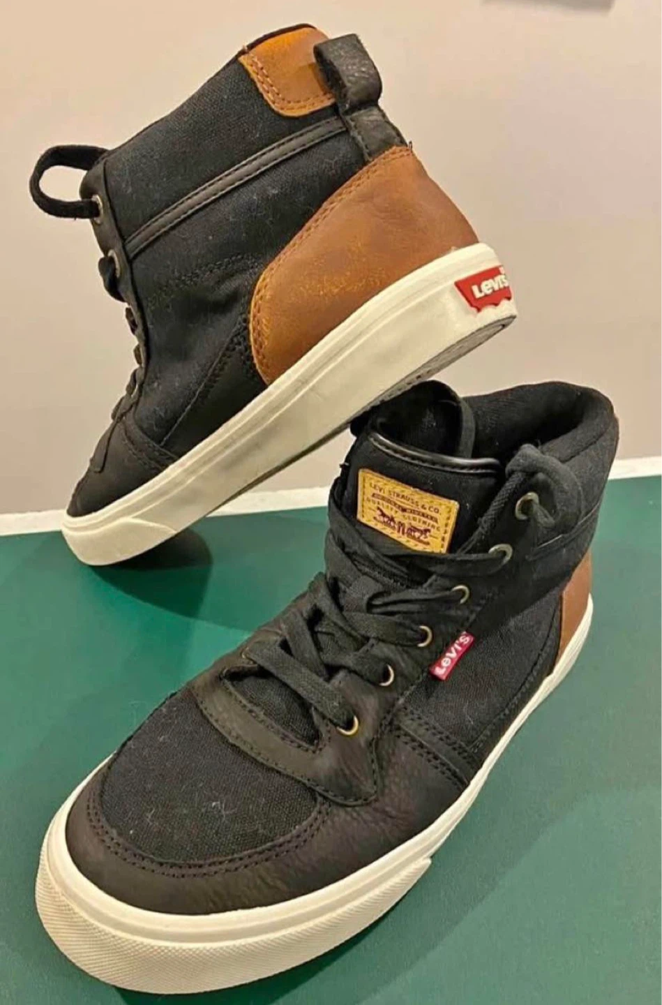 EUC: Levi's High-Top Sneakers - Youth Size 6 - photo 4