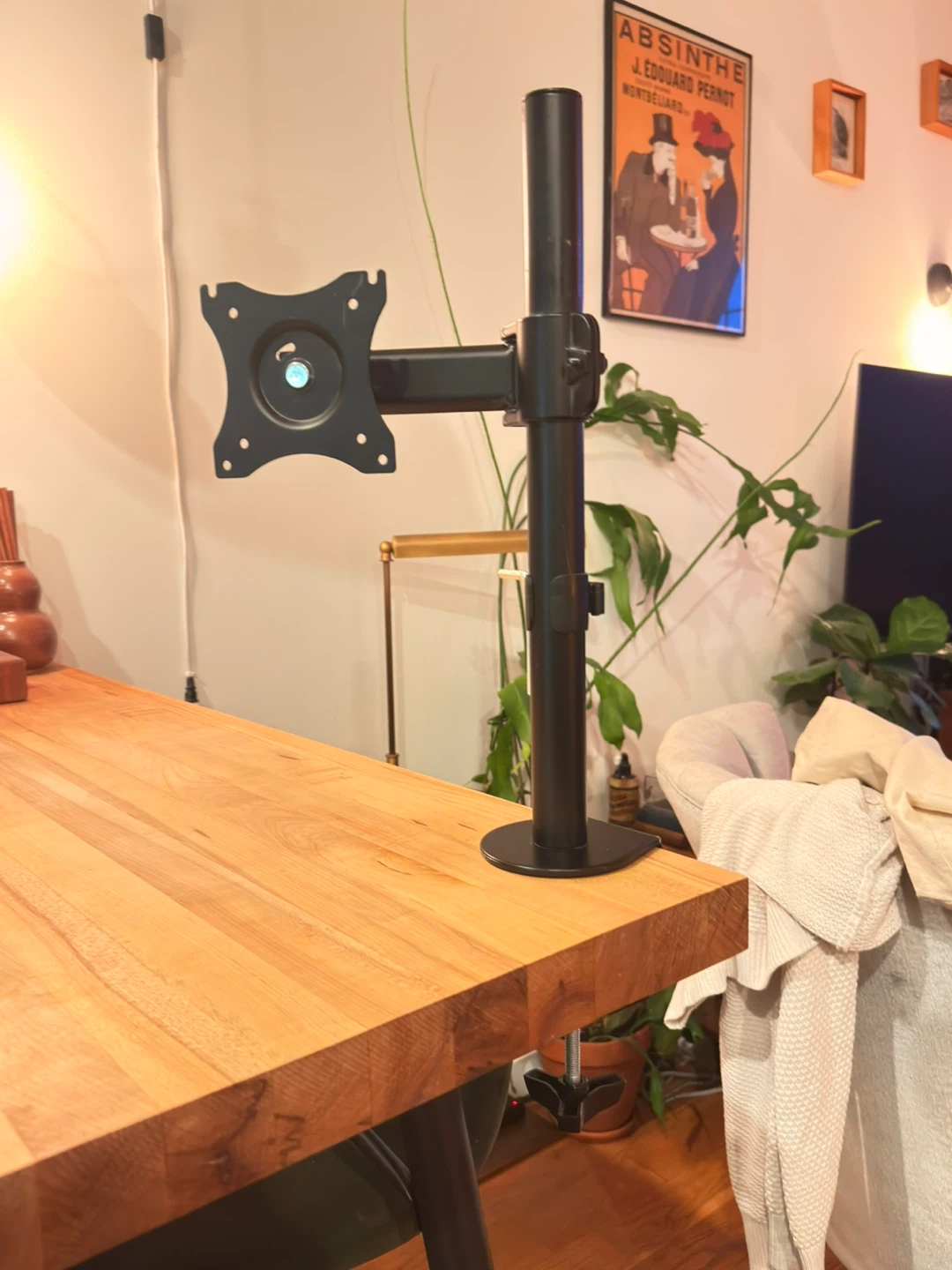 Single Monitor Desk Mount Stand Clamp