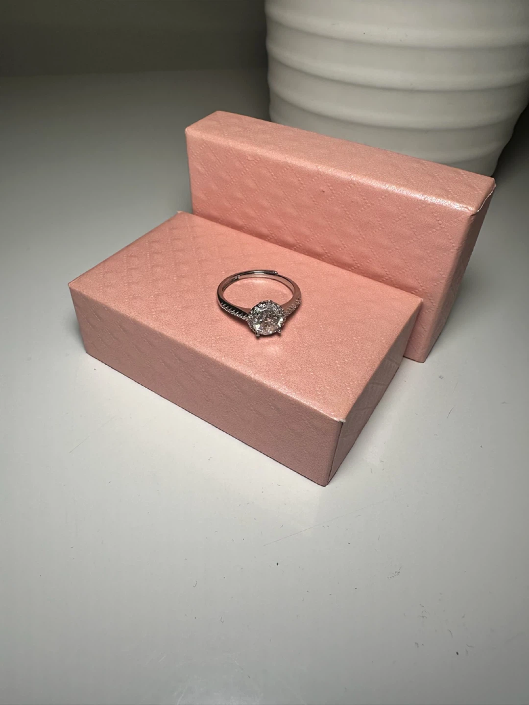 Moissanite Diamond Ring with GRA Certificate - photo 3