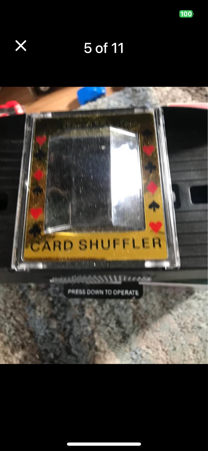 Two deck card shuffler with two deck of cards included - photo 4