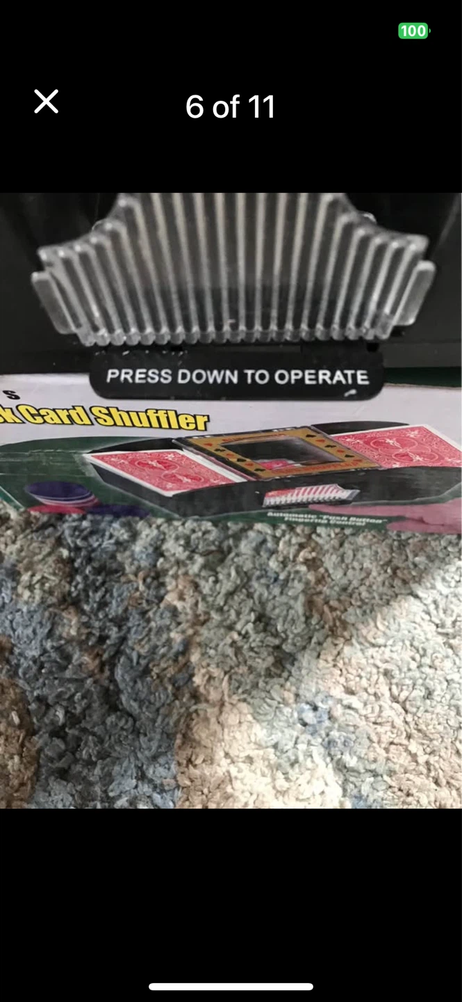 Two deck card shuffler with two deck of cards included - photo 5