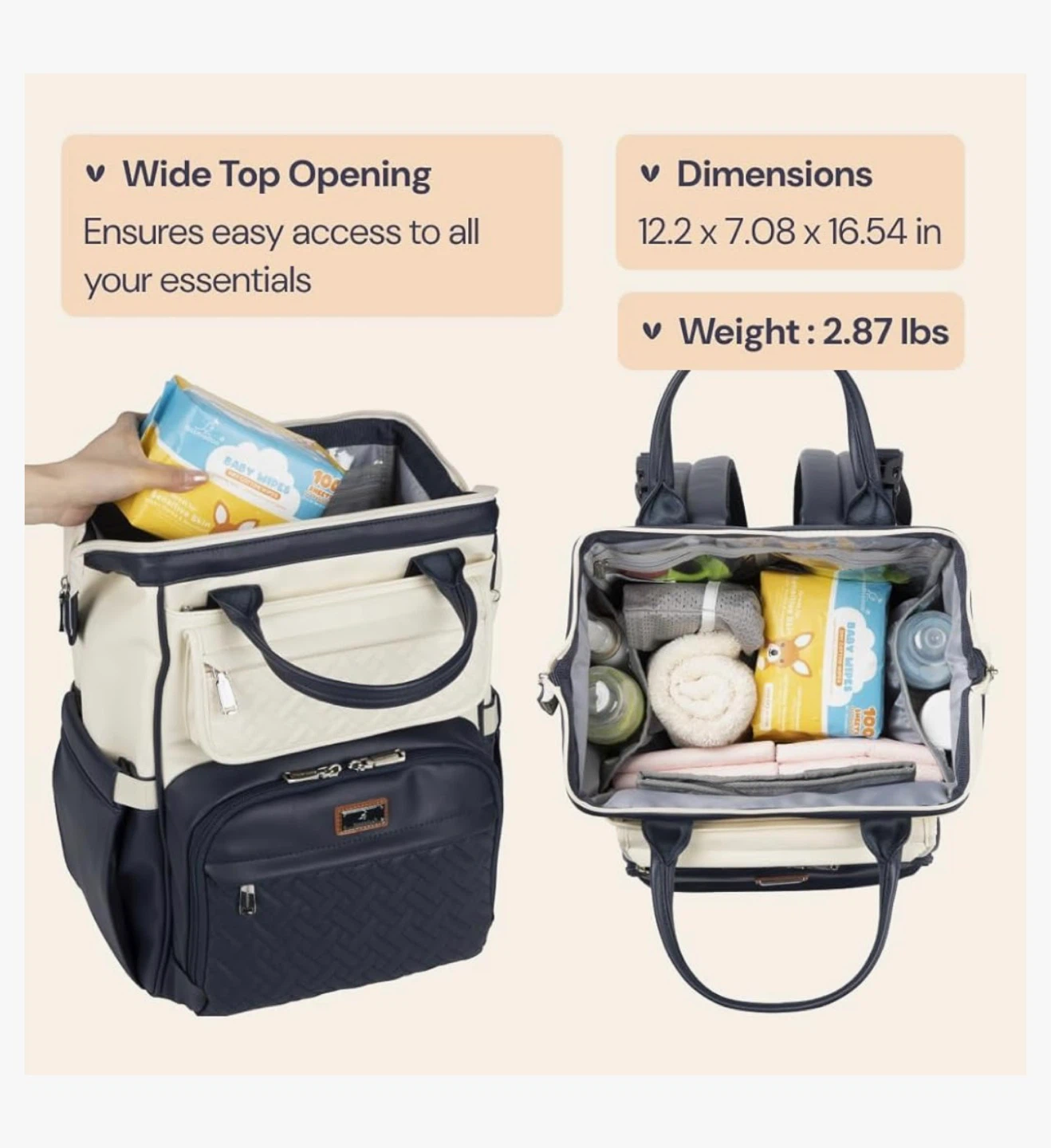 BabbleRoo Diaper Bag Backpack - photo 2