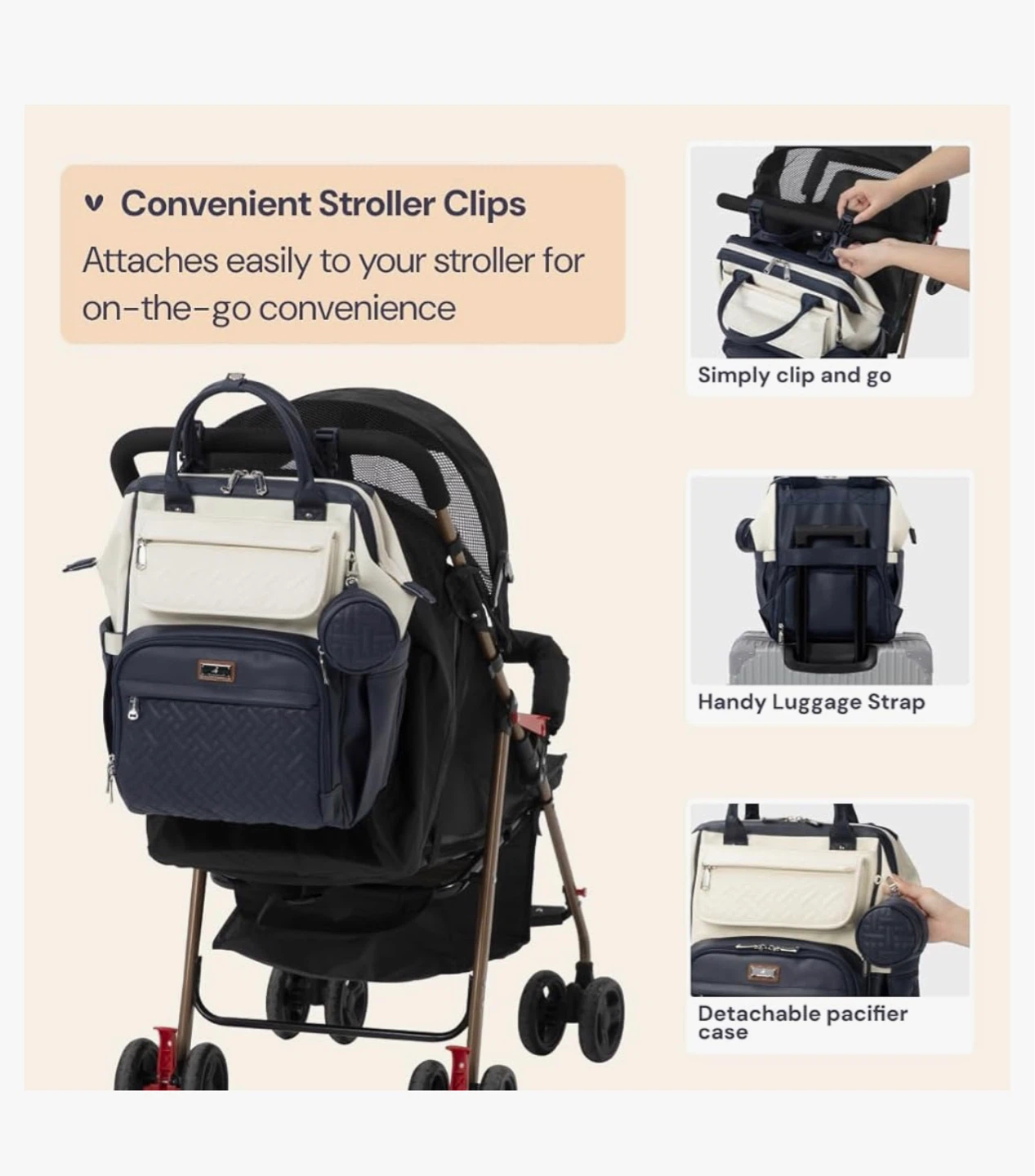 BabbleRoo Diaper Bag Backpack - photo 3