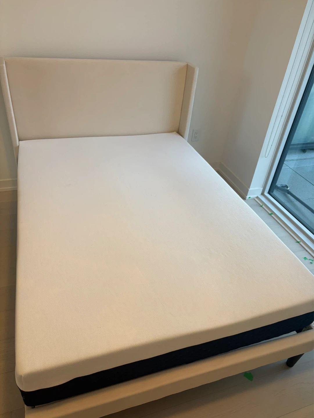 BN Velvet Wingback Bed Frame in Full Size