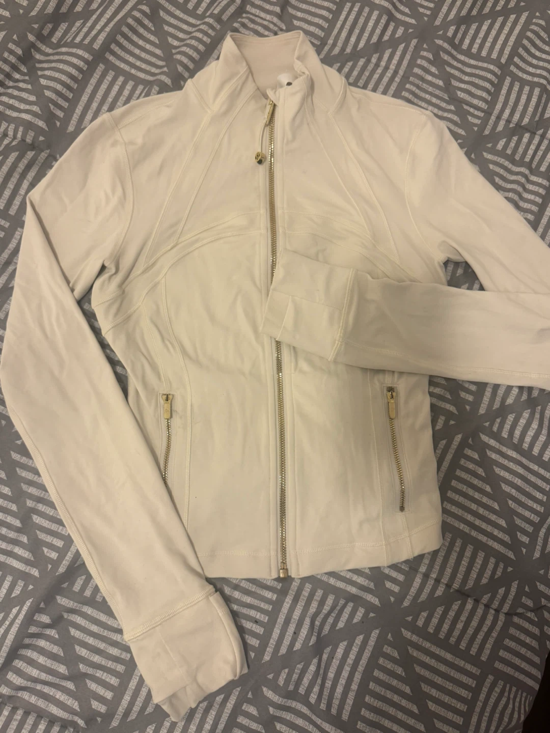 Lululemon White Full Zip Jacket