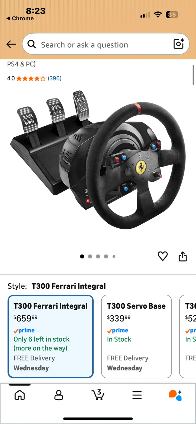 Thrustmaster T300 Ferrari Integral Racing Wheel & TH8A Shifter