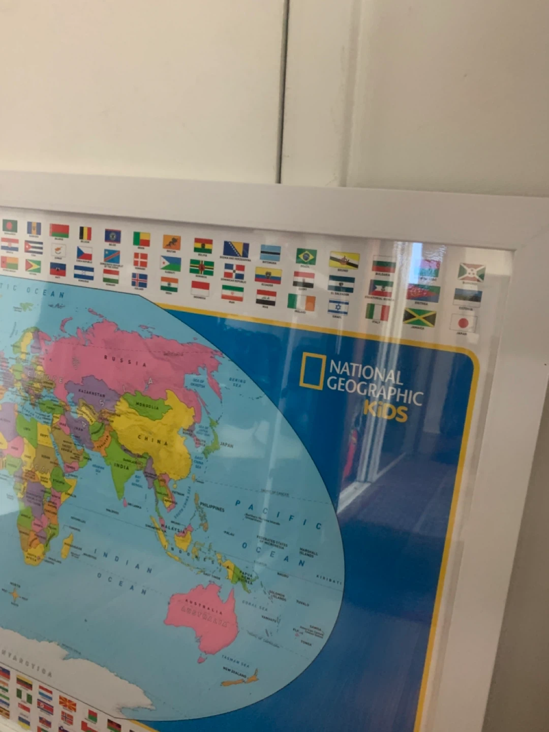 National Geographic Kids Framed World Political Map NEW - photo 2