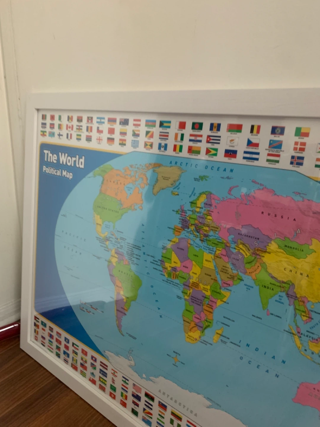National Geographic Kids Framed World Political Map NEW - photo 3