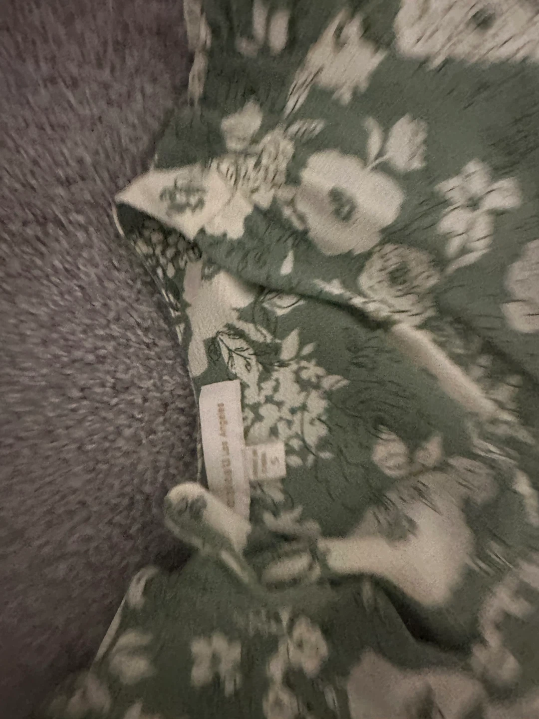Sage Green Floral Maxi Dress - Size S - photo 2