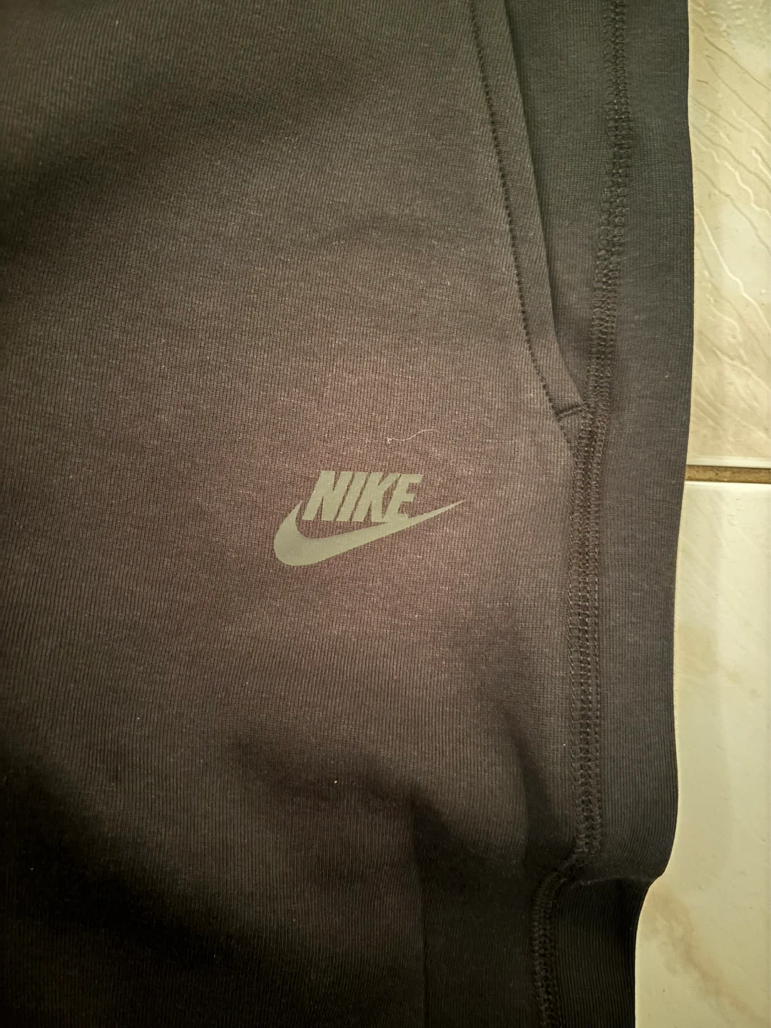 Pantalon Nike Tech Fleece Noir - Grandeur M - photo 4