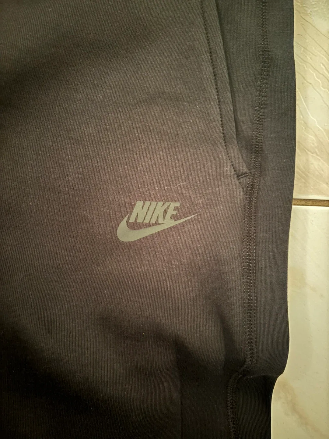 Pantalon Nike Tech Fleece Noir - Grandeur M - photo 4