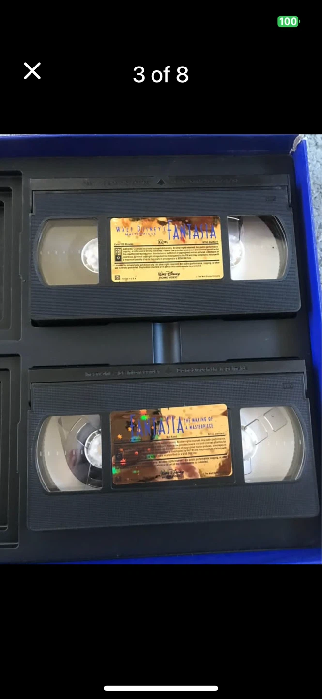 Disney fantasia masterpiece deluxe vhs box set - photo 2