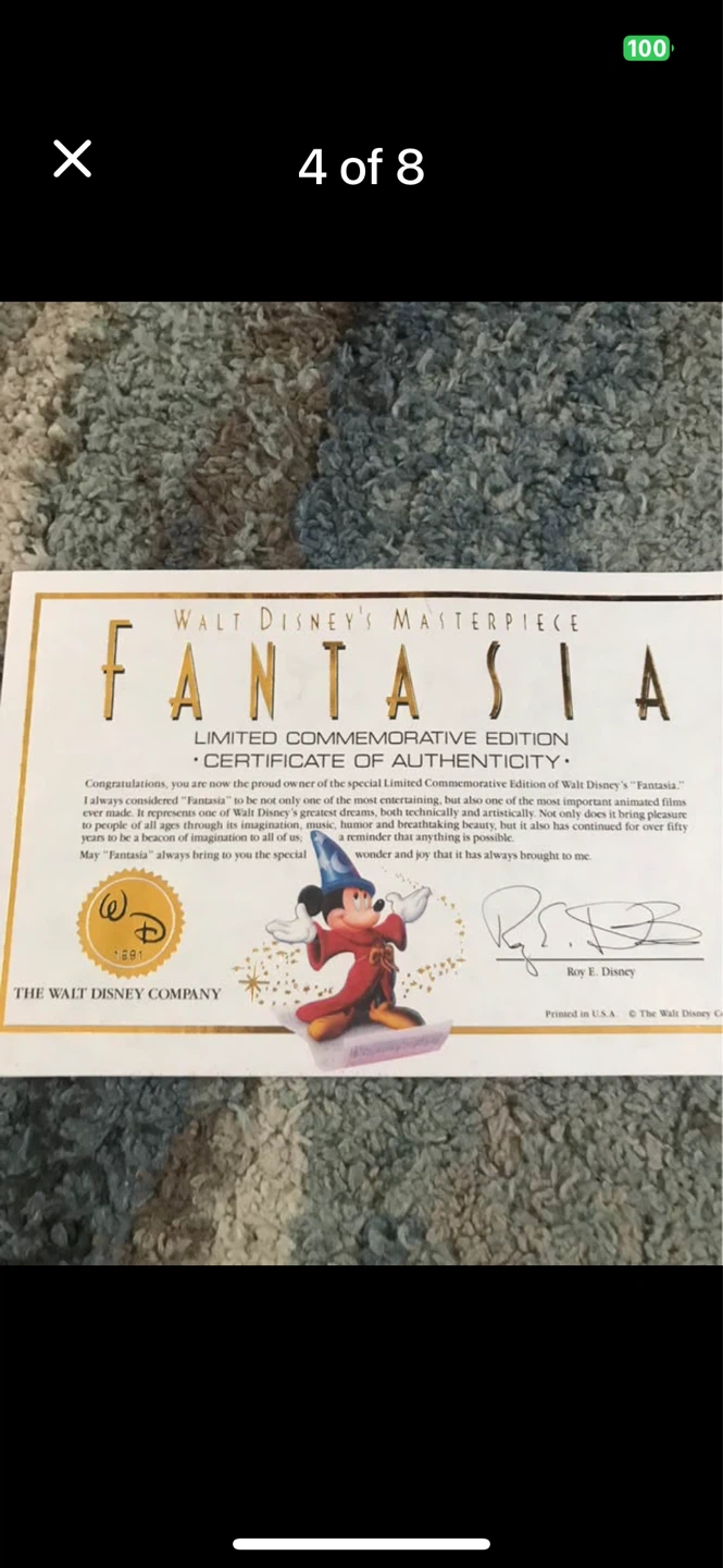 Disney fantasia masterpiece deluxe vhs box set - photo 3