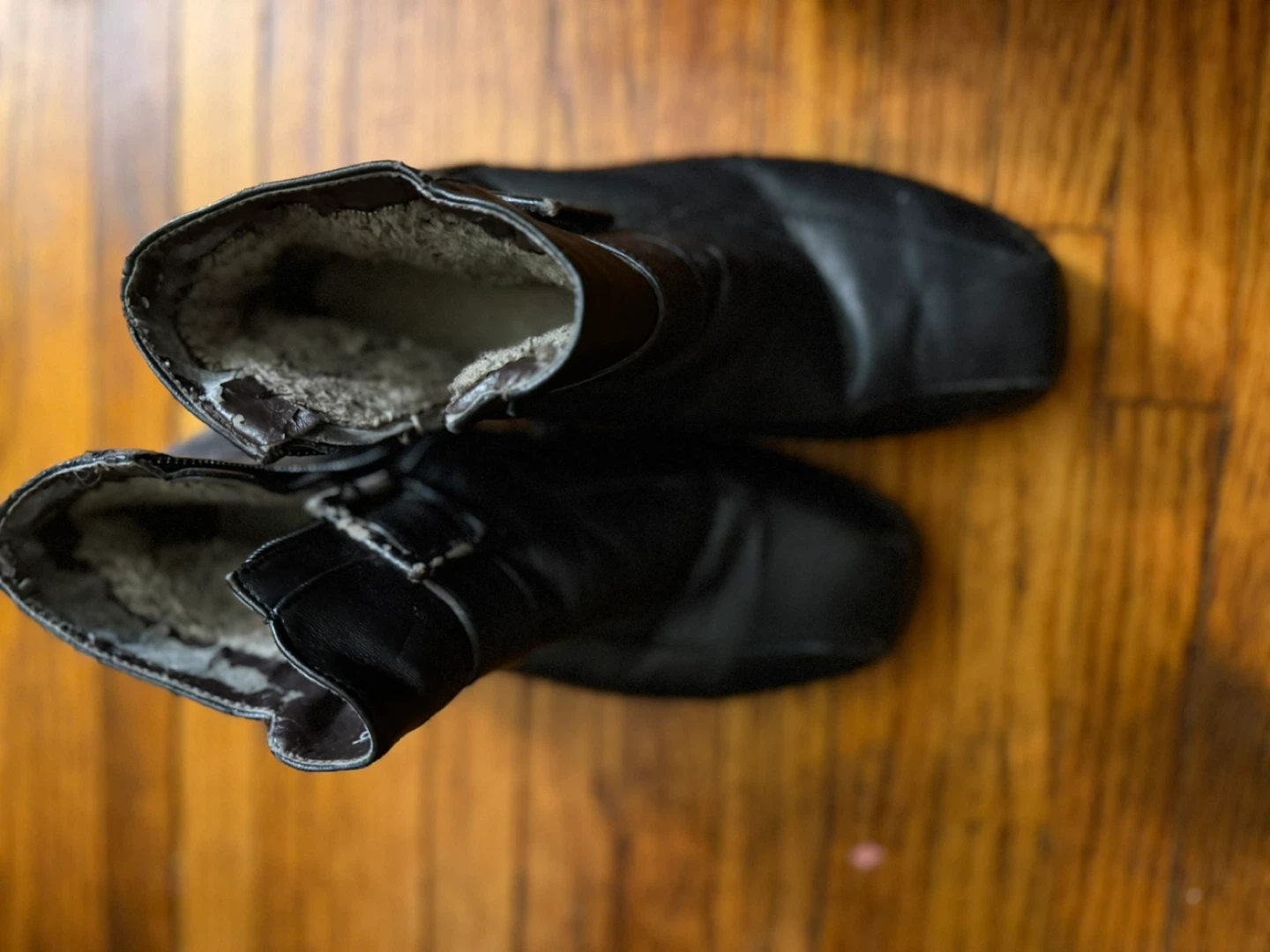 Black Fur-Lined Winter Boots