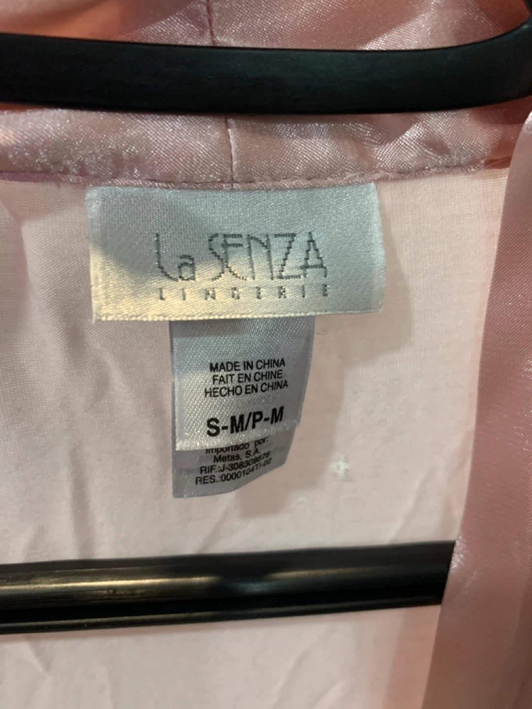 La Senza Pink Satin Robe - S/M - photo 3