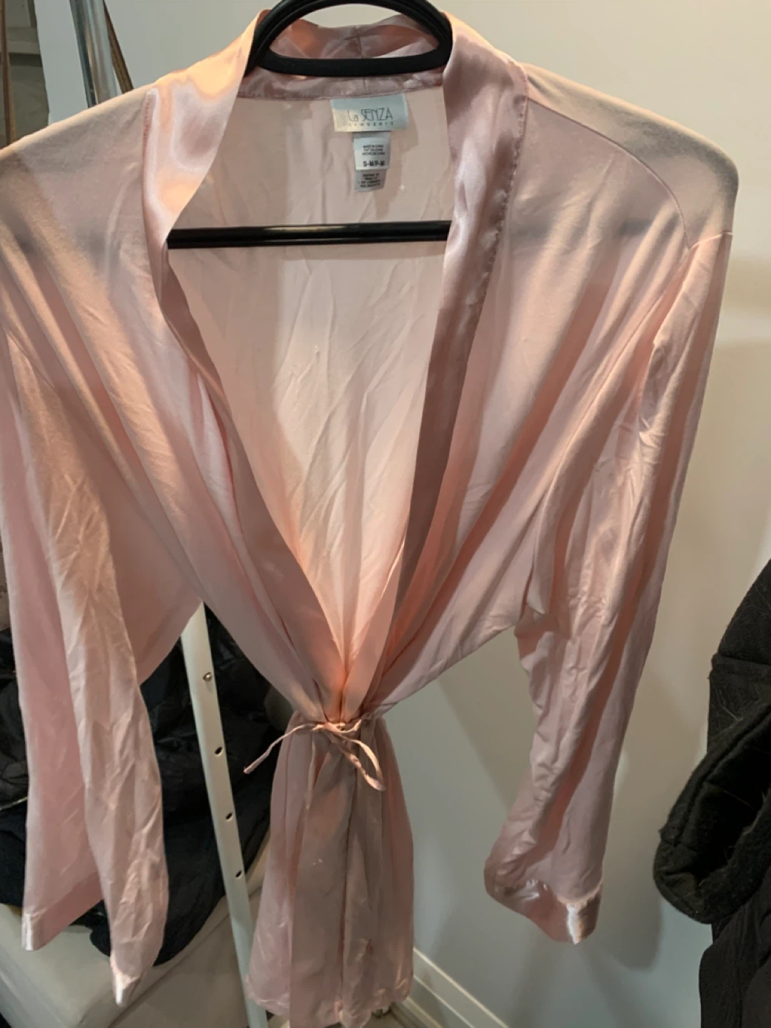 La Senza Pink Satin Robe - S/M