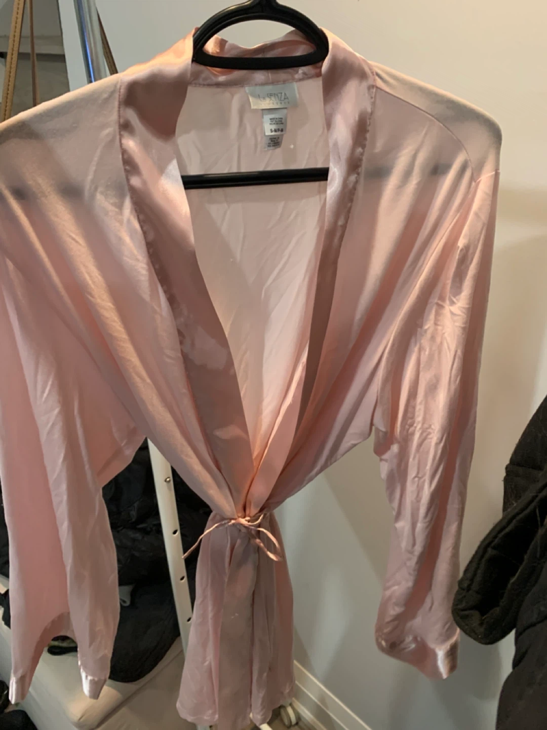 La Senza Pink Satin Robe - S/M - photo 2