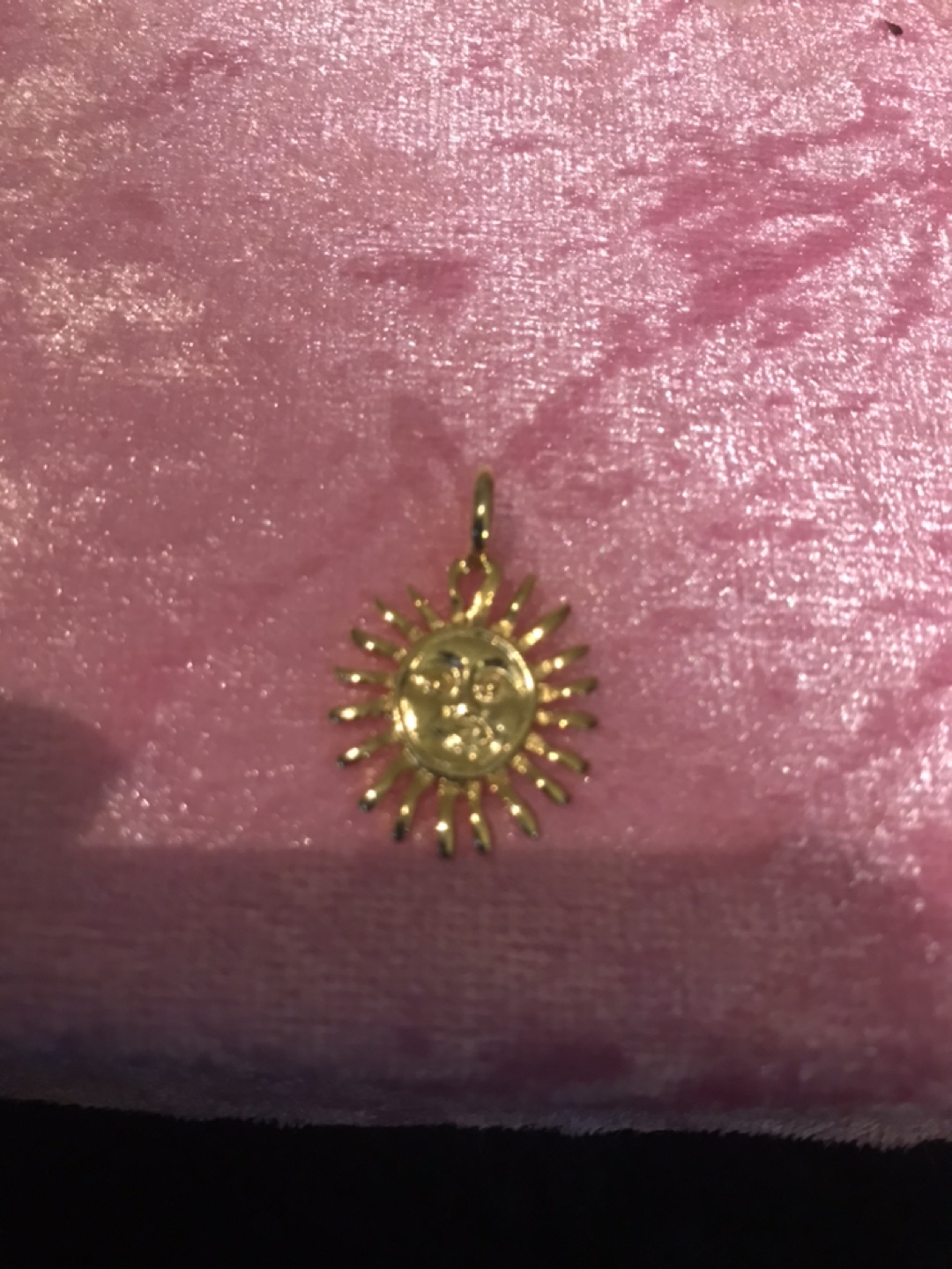 Gold Sun Pendant Charm