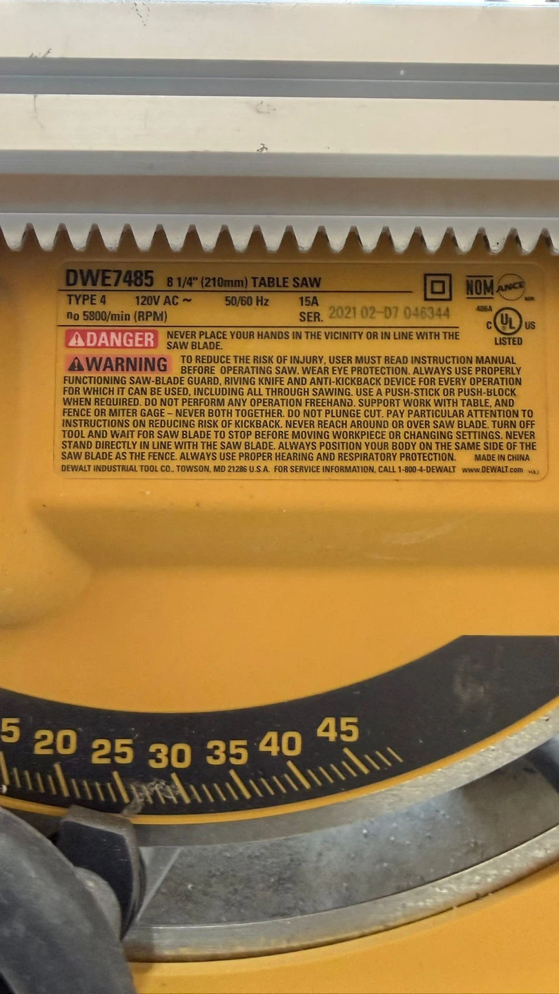 Dewalt Table Saw with a stand - photo 4