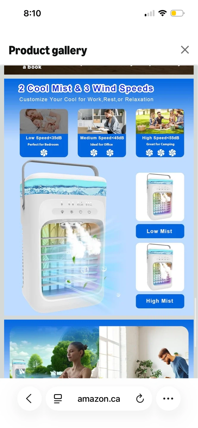 Vatony Mini Air Cooler Fan - photo 4