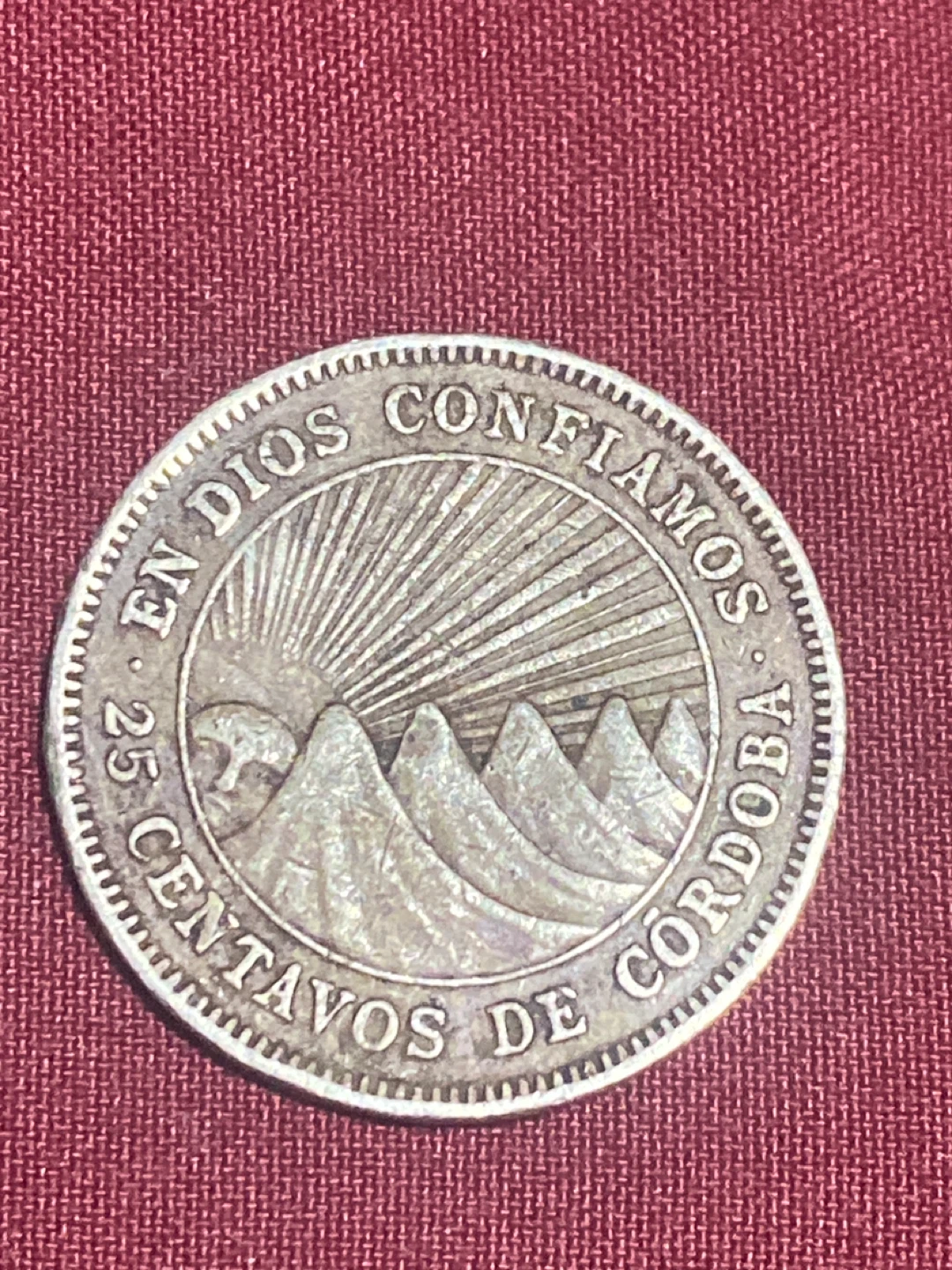 1964 Nicaragua 25 Centavos Coin - photo 2