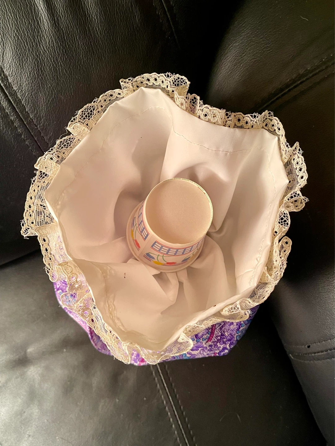 🌱Handmade Grandma Doll with Glasses and Pearl Necklace - photo 3