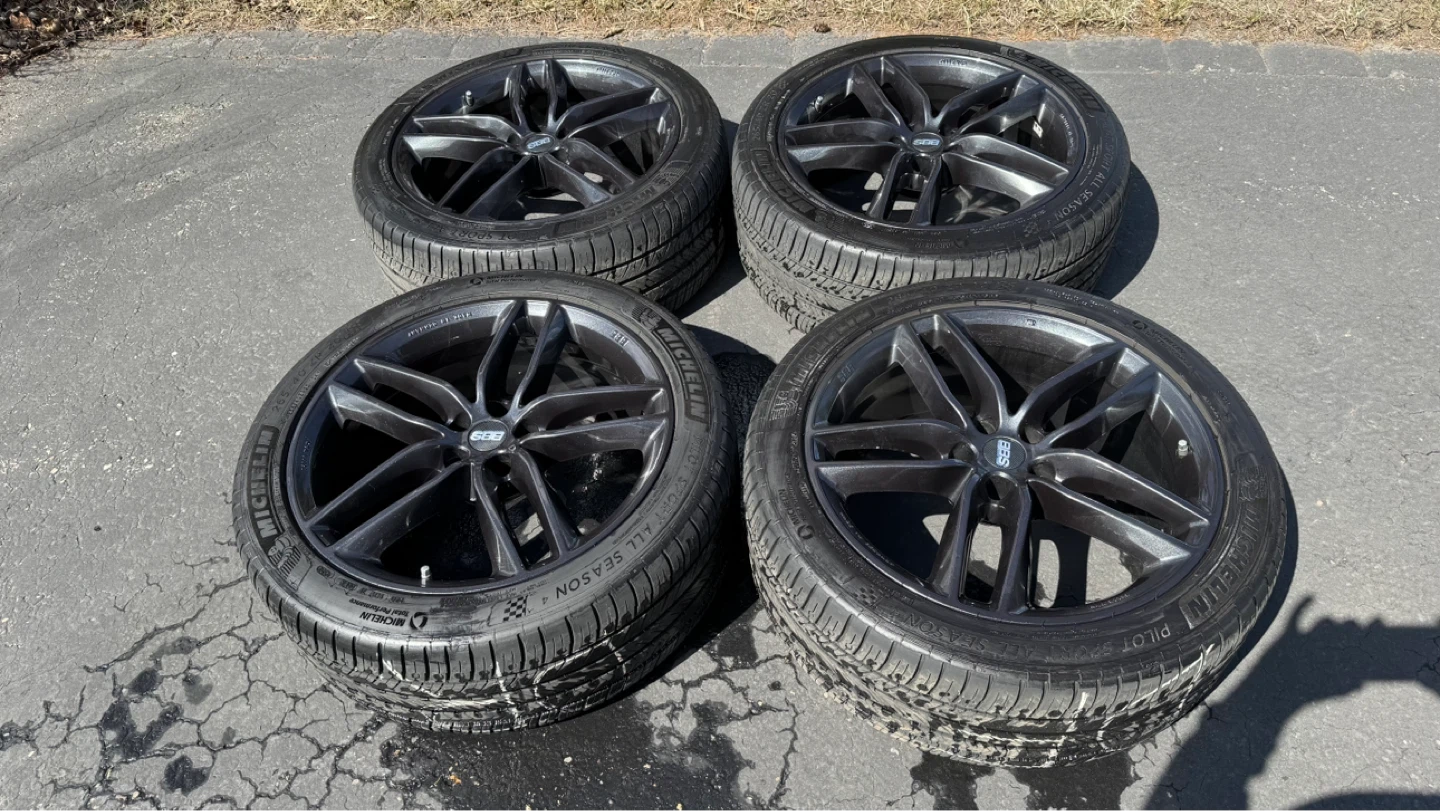 Set of Four BBS Wheels and Tires