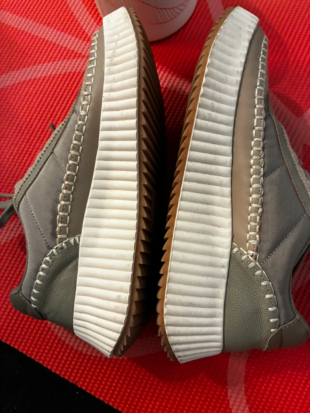 DV Dolce Vita Grey Quilted Sneakers