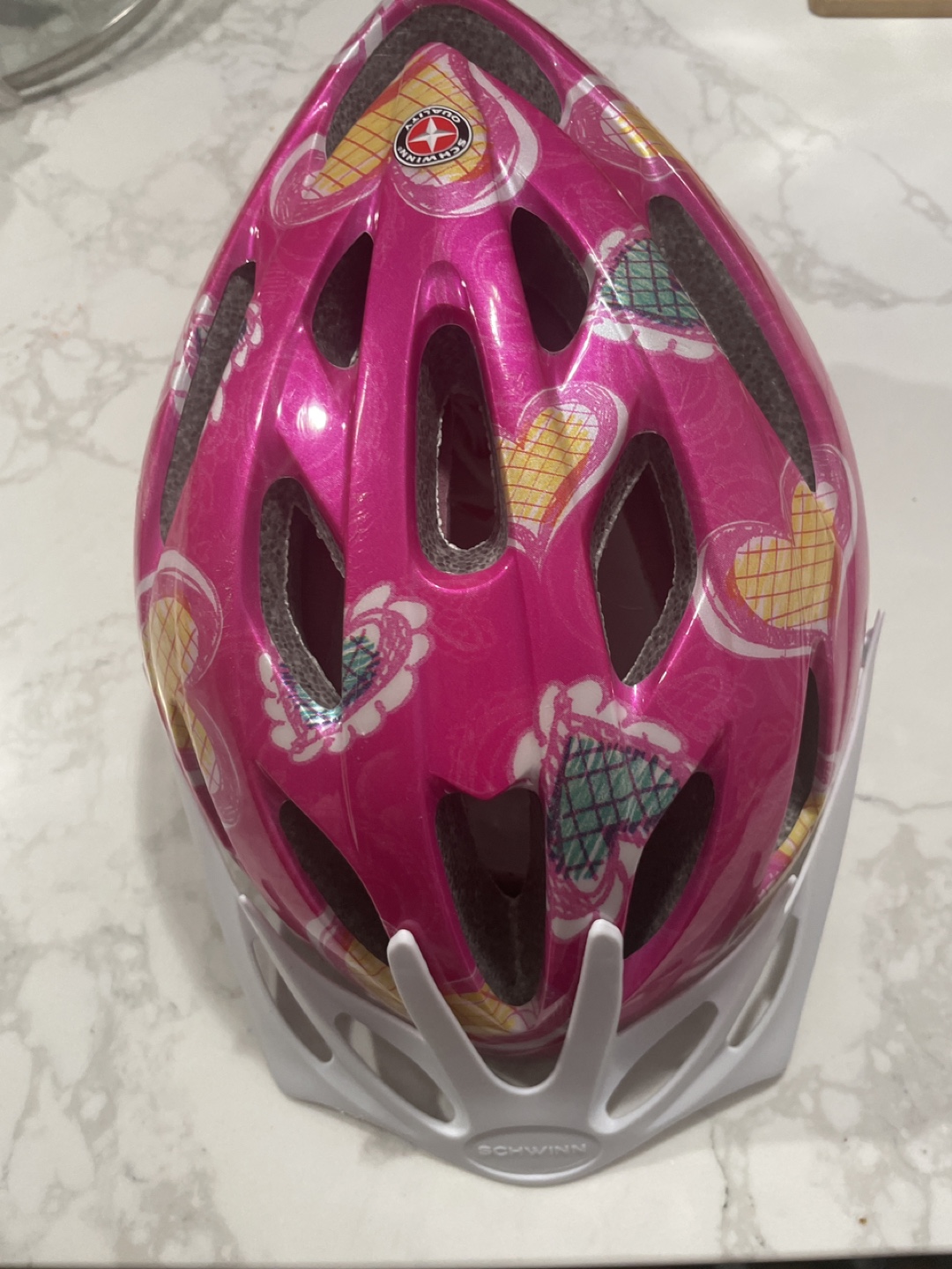 Schwinn Pink Hearts Bike Helmet