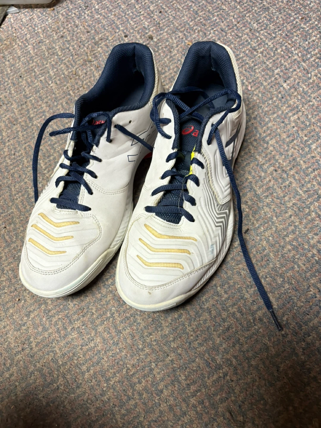 Asics Gel-Game Tennis Shoes - White/Blue size 10