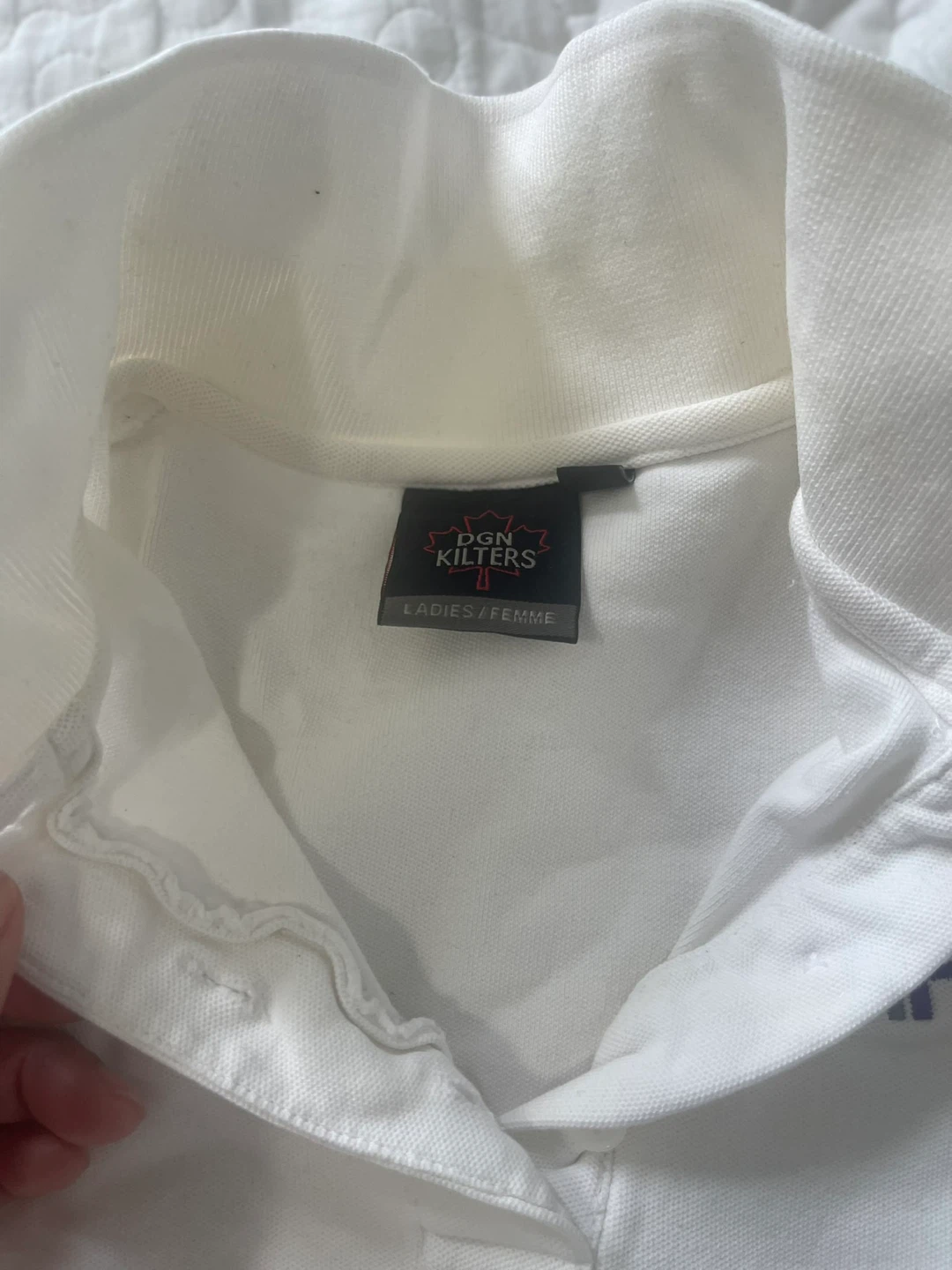 DGN Kilters White Polo Shirt & Black Shorts - Size L - photo 5
